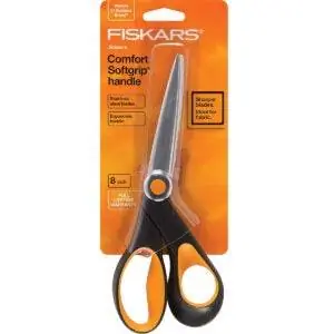 Лучшие варианты швейных ножниц: Fiskars 175800-1002 Ножницы с острыми краями Softgrip Scissors