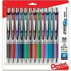 Лучшие гелевые ручки для раскрашивания: Pentel EnerGel RTX Retractable Liquid Gel Pen