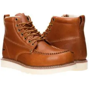 Лучшие варианты строительных ботинок: Golden Fox Work Boots 6 Men's Moc Toe Weedge Boot