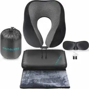 Лучшие варианты одеял для путешествий; Proglobe Travel Blanket Роскошный дорожный набор