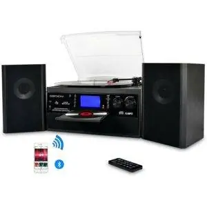 Лучший вариант домашней стереосистемы: DIGITNOW Bluetooth Record Player Turntable