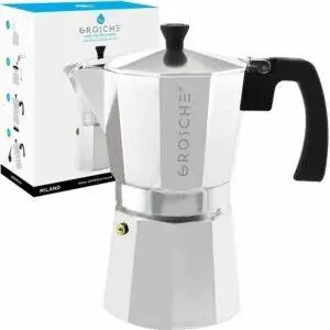 Лучшие варианты кофеварки Moka Pot: GROSCHE Milano Stovetop Espresso Maker Moka Pot