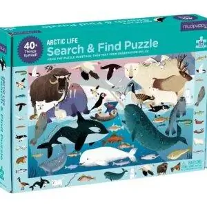Лучший вариант головоломок: Mudpuppy Arctic Life Search & Find Puzzle, 64 детали Лучший вариант головоломок: Mudpuppy Arctic Life Search & Find Puzzle, 64 детали