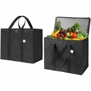 Лучший вариант термосумки для продуктов: VENO BAG 2 Pack термоизолированная многоразовая сумка для продуктов