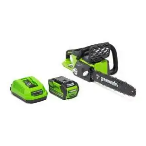 Лучшая электрическая бензопила для распиловки дров: Greenworks G-MAX 40V 16-дюймовая аккумуляторная бензопила