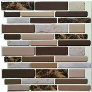 Лучший вариант кухонного фартука с кожурой и палкой: Art3d Peel and Stick Kitchen Backsplash
