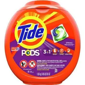 Лучшие варианты капсул для стирки: Tide Pods 3 в 1, пакеты с моющим средством для стирки.