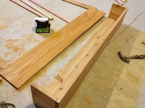 изготовление кедрового оконного ящика/кашпо.