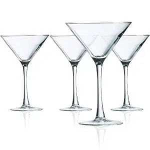Лучшие варианты бокалов для мартини: Luminarc Cachet 10 Ounce Martini 4-Piece Set