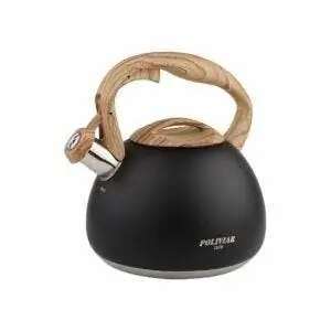 Лучший вариант чайника со свистком: чайник POLIVIAR Black Ti Stovetop