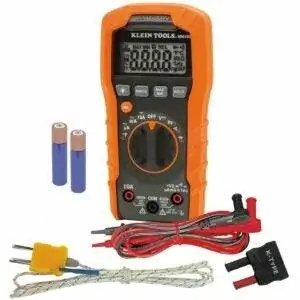 Лучший вариант мультиметра Hvac: цифровой мультиметр Klein Tools, автоматический выбор диапазона, 600 В