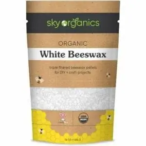 Лучший воск для свечей: органические гранулы белого пчелиного воска Sky Organics (1 фунт)