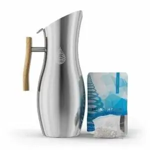Лучший вариант кувшина с фильтром для щелочной воды: кувшин для бодрящей воды из нержавеющей стали 1,9 л