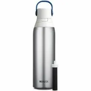 Лучший вариант бутылки с фильтром для воды: бутылка с фильтром для воды Brita из нержавеющей стали на 20 унций