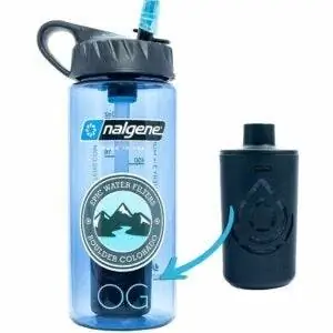 Лучший вариант бутылки для воды с фильтром: бутылка для воды Epic Nalgene OG с фильтром