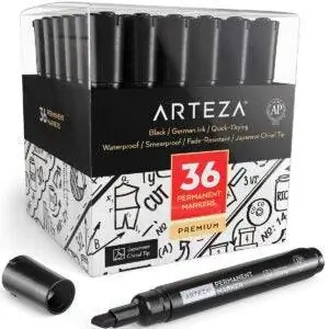 Лучшие варианты перманентных маркеров: набор перманентных маркеров Arteza из 36 шт. Лучшие варианты перманентных маркеров: набор перманентных маркеров Arteza из 36 шт.