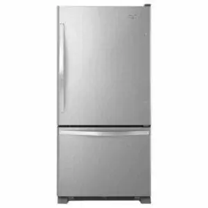 Лучший вариант холодильника с нижней морозильной камерой: Whirlpool 22 куб. футов Холодильник с нижней морозильной камерой