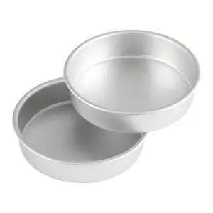 Лучшие варианты формы для выпечки: алюминиевый круглый набор Wilton, 8 x 2 дюйма, 2 упаковки