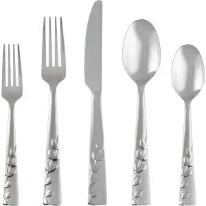 Лучший вариант набора столовых приборов: набор из 20 предметов Cambridge Silversmiths Blossom Sand Лучший вариант набора столовых приборов: набор из 20 предметов Cambridge Silversmiths Blossom Sand
