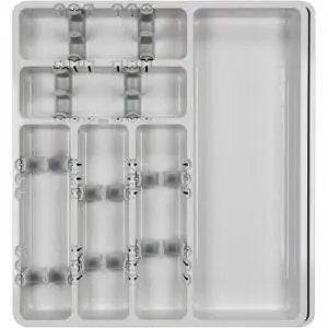Лучший органайзер для столовых приборов: OXO Good Grips Large Expandable Utensil Organizer Лучший органайзер для столовых приборов: OXO Good Grips Large Expandable Utensil Organizer