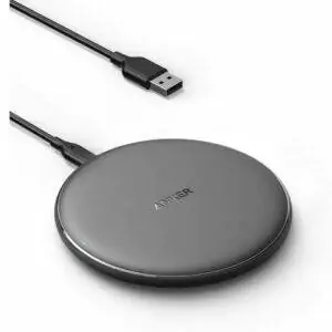 Лучший вариант беспроводного зарядного устройства: беспроводное зарядное устройство Anker, PowerWave Pad 10 Вт Макс.