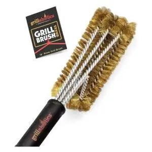 Лучший вариант щетки для гриля: Grillaholics Essentials Brass Grill Brush