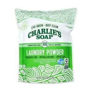 Лучший вариант натурального стирального порошка: стиральный порошок Charlie’s Soap, 100 загрузок, 1 упаковка