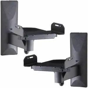 Лучший вариант настенного крепления для динамиков: VideoSecu One Pair of Side Clip полочный динамик