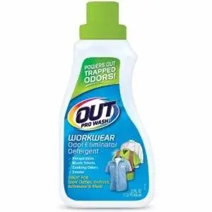 Лучший вариант стирального порошка для избавления от запаха: OUT ProWash Workwear Odor Eliminator