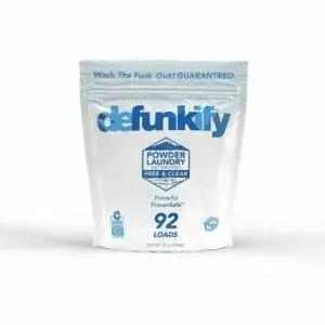 Лучший стиральный порошок для избавления от запахов: Defunkify Powder Laundry Detergent