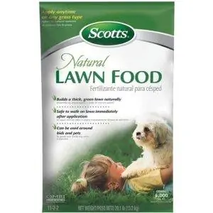 Лучшее органическое удобрение для газонов: Scotts Natural Lawn Food