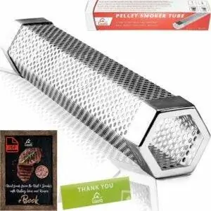 Лучший вариант вертикальной коптильни на пеллетах: LIZZQ Premium Pellet Smoker Tube