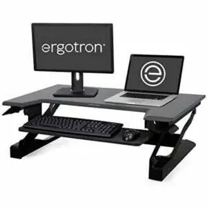 Лучший вариант подставки для ноутбука: Ergotron - WorkFit-T Stand Converter