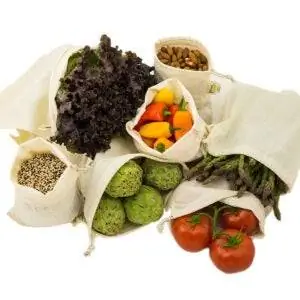 Лучшие варианты многоразовых пакетов для продуктов: Simple Ecology Muslin Reusable