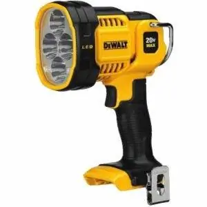 Лучший вариант портативного прожектора: светодиодный рабочий фонарь DEWALT 20V MAX с поворотной головкой Лучший вариант портативного прожектора: светодиодный рабочий фонарь DEWALT 20V MAX с поворотной головкой