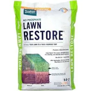 Лучшее удобрение для травы-сороконожки: Safer Brand 9334 Lawn Restore Fertilizer