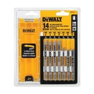Лучший вариант лезвий для лобзика: набор лезвий для лобзика DEWALT с футляром, Т-образный хвостовик, 14 предметов Лучший вариант лезвий для лобзика: набор лезвий для лобзика DEWALT с футляром, Т-образный хвостовик, 14 предметов