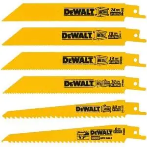 Лучший вариант полотен Sawzall: полотна для сабельных пил DEWALT, резка по металлу/дереву