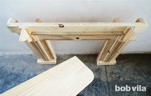 Как построить искусственный камин - шаг 5