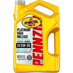 Лучшее масло для газонокосилки: полностью синтетическое масло Pennzoil Platinum High Mileage