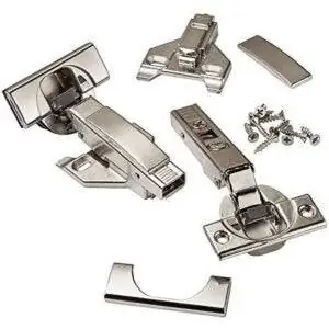 Лучший вариант петель для шкафов с плавным закрыванием: Blum CLIP top BLUMOTION Петли с плавным закрыванием
