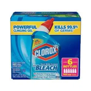 Лучший очиститель для ванной комнаты: очиститель для унитаза Clorox с отбеливателем