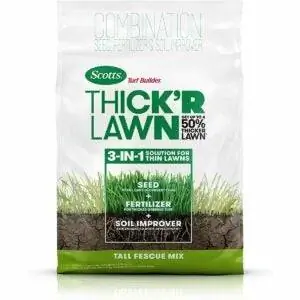 Лучший вариант семян овсяницы высокой: Scotts Turf Builder Thick'R Lawn Tall Fescue Mix