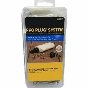 Лучший вариант скрытого крепления для палубы: Starborn Pro Plug System Wood Deck Kit