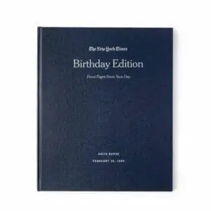 Лучший вариант персонализированных подарков: индивидуальная книга ко дню рождения New York Times