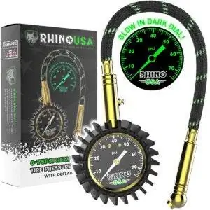 Лучшие варианты манометра в шинах: манометр для тяжелых шин Rhino USA (0-75 фунтов на квадратный дюйм)