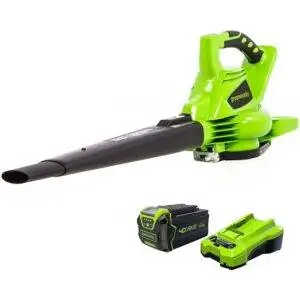 Greenworks 40V Бесщеточный аккумуляторный воздуходув_Пылесос
