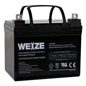 Лучший вариант аккумулятора для газонокосилки: Weize 12V 35AH Аккумуляторная батарея SLA Deep Cycle