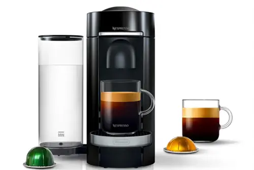 Кофеварка Nespresso by De’Longhi Vertuo Plus Deluxe с насадкой Aeroccino
