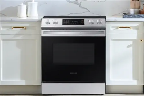 Сводка предложений 11:10 Вариант: Samsung 6.3 куб. футов Smart Slide-in Electric Range